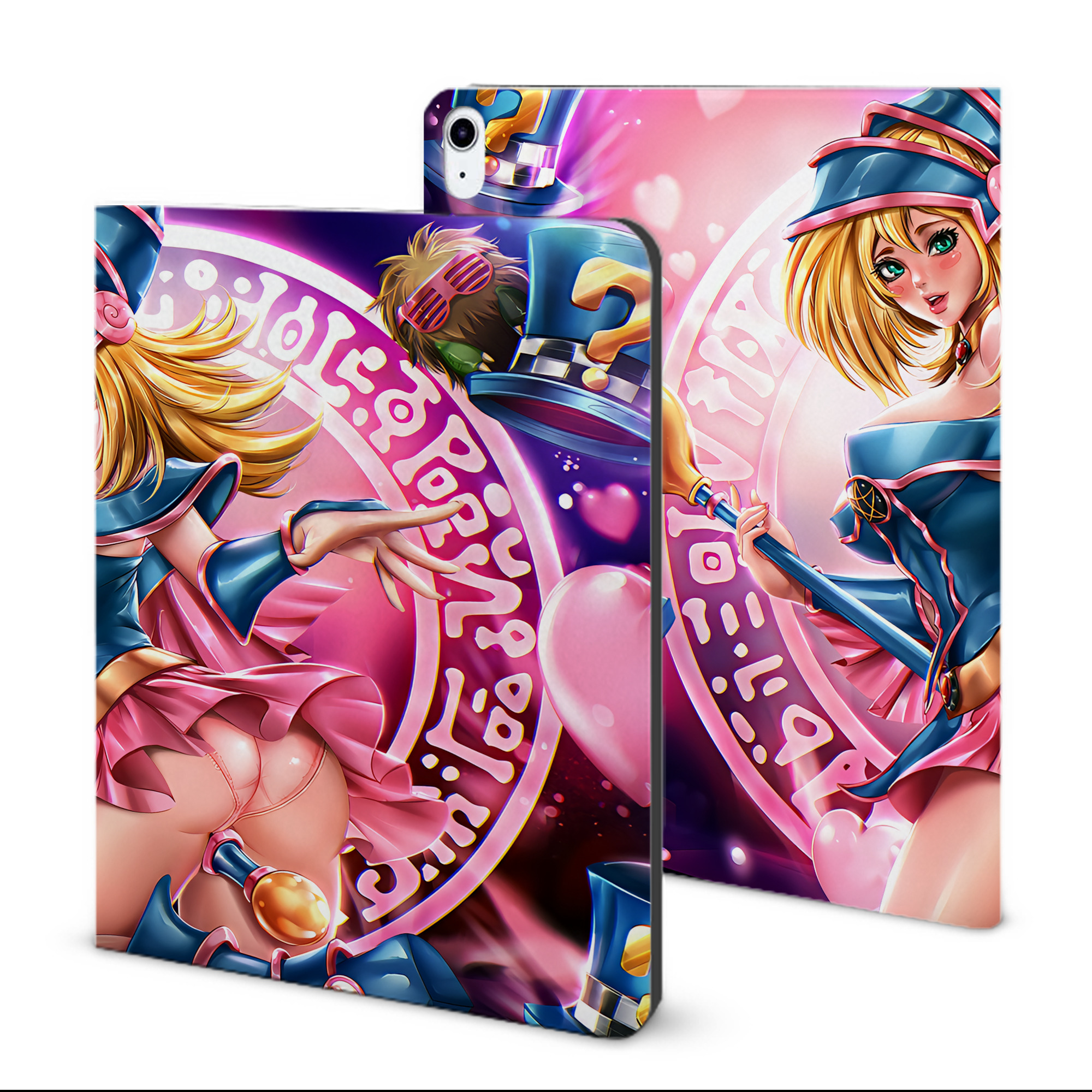 （画像用） 遊☆戯☆王 Yu-Gi-Oh! IPad ケース ブック型 PUレザー TPU 耐衝撃 軽量 薄型 ペン収納なし 全面保護 IPad 各モデル対応